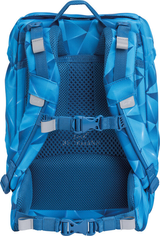 Beckmann Classic Schulrucksack 1st – Blue Lightning – 22 l – aus recycelten PET-Flaschen