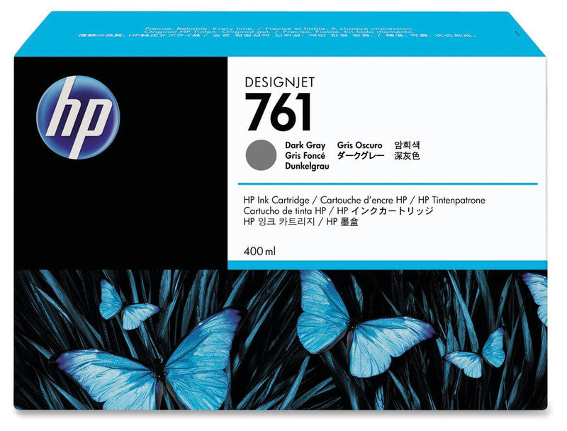 HP Tintenpatronen-Multipack 761, Dunkelgrau, 3er-Pack – für Tintenstrahldrucker und Multifunktionsgeräte