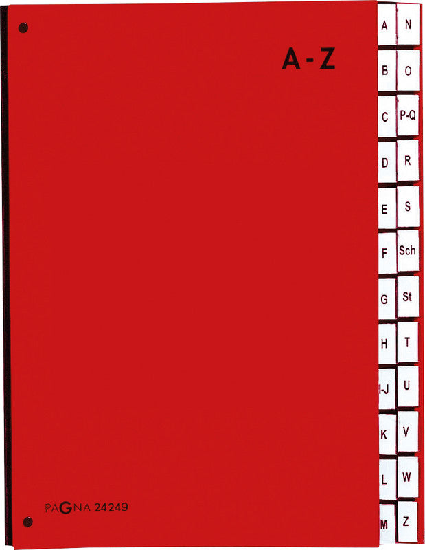 Pagna Sammelmappe für A4, Karton, rot