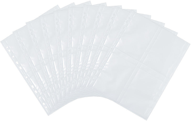 HERMA Sichtmappe 9 × 13 cm – transparent, Kunststoff, glänzend, 10er-Pack