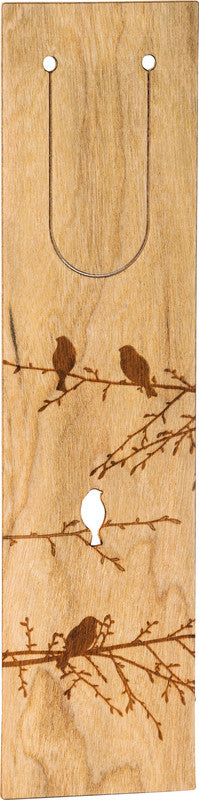 Brunnen Verlag wood-art Lesezeichen – Kirschholz, 15 × 4 cm, sortiert, handgemacht, eingelasert