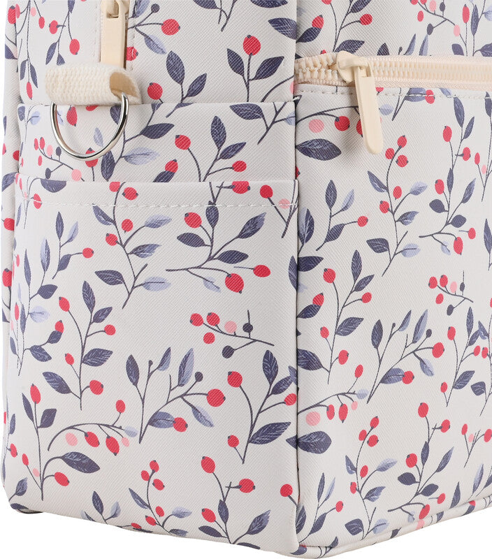 Estia Lunchbag – isoliert, mit Reissverschluss – 7,6 l – mehrfarbig – Baumwolle – Bloom Beige