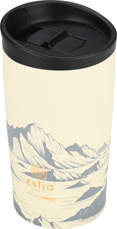 Estia Thermobecher – 3,5 dl – Edelstahl, isoliert, Schraubverschluss – Alpine Essence