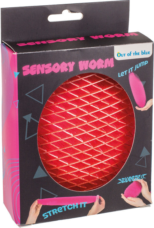 Out oft the blue Out of the Blue Fidget-Spielzeug Sensorischer Wurm – 34,5 cm, Kunststoff