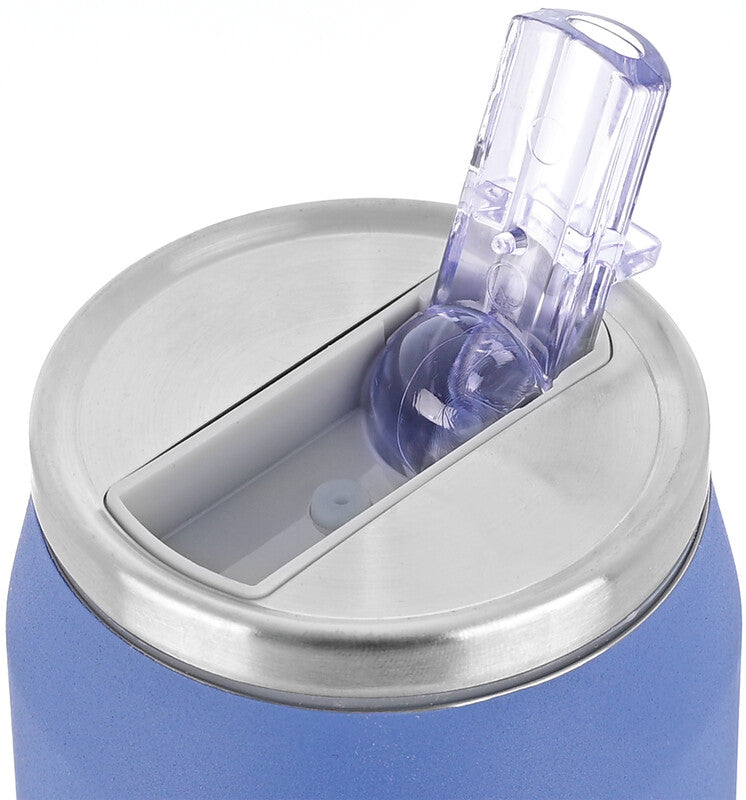 Estia Trinkdose – 5 dl – Edelstahl, isoliert, mit Strohhalm – Denim Blue