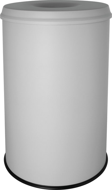 Helit Sicherheitspapierkorb – 30 l – Stahl – Selbstlöschender Kopf, TÜV/GS Zertifiziert – Ø 319 × H 503 mm