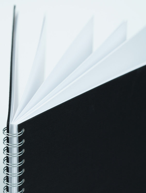 Eibert Fotoalbum – für 200 × 200 mm, schwarz, mit Spiralbindung, Textil