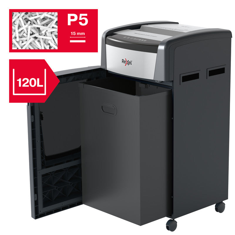 Rexel Momentum Extra XP520+ – Aktenvernichter, DIN P-5, Mikroschnitt 2 × 15 mm, 20 Blatt, 120 l, A4