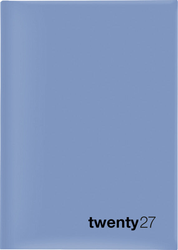 Biella Colorful 7 Agenda – 1 Woche/2 Seiten, gebunden, 14,5 × 20,5 cm, Jan–Dez, mehrsprachig, blau, FSC