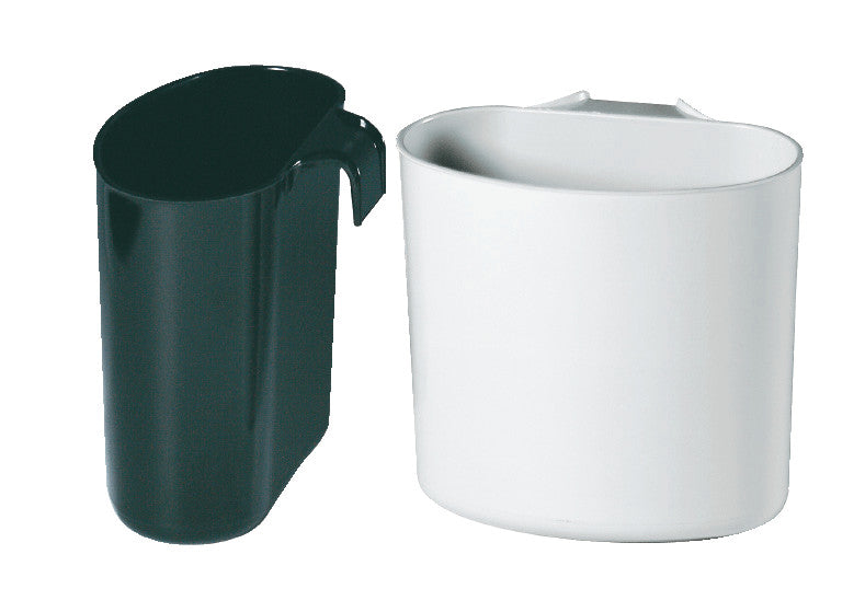 Ornalon Abfalleinsatz – 1,5 l – ohne Deckel – Kunststoff, weiss – B × H × T 170 × 150 × 95 mm