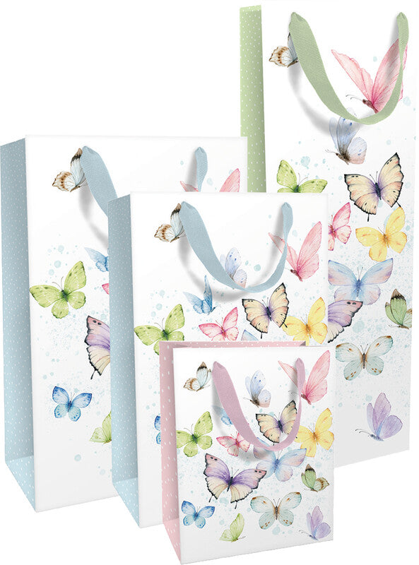 Braun + Company Geschenkbox – Flaschentüte Soft Whisper – Frühling, matt – 120 × 360 × 80 mm