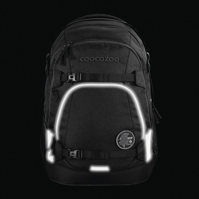 Coocazoo Rucksack Mate – Black Coal – schwarz – 30 l – B 30 × H 44 × T 23 cm