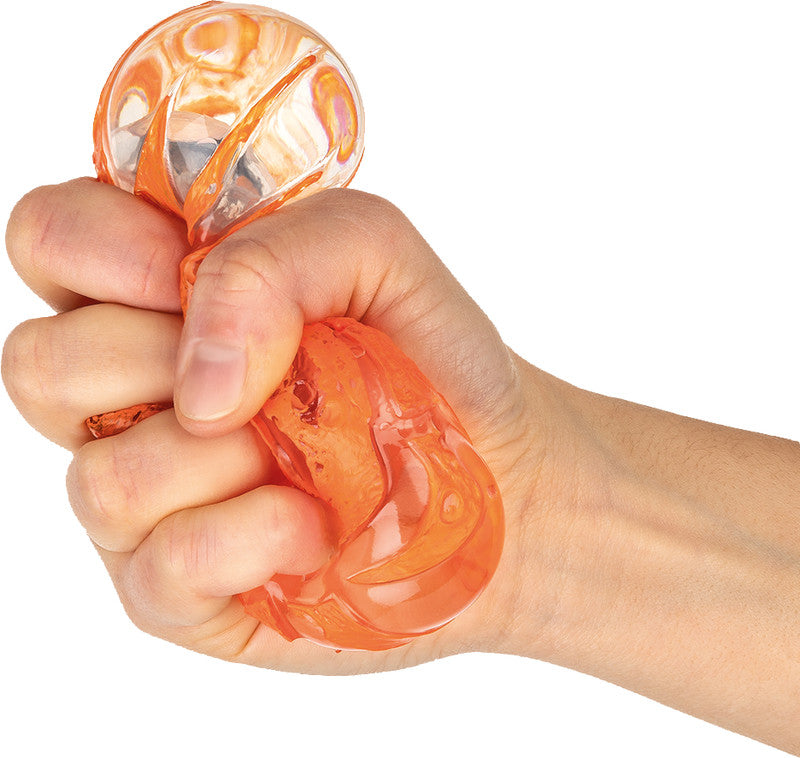 Trendhaus Space Adventure Stressball Knautsch-Meteor – Ø 6,5 cm, mit blinkendem LED-Licht