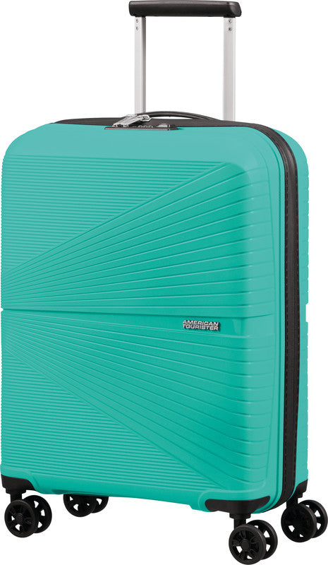American Tourister Handgepäck-Trolley – Hartschale, 4 Doppelrollen, mit TSA, Aqua Grün, 40 × 50 × 20 cm