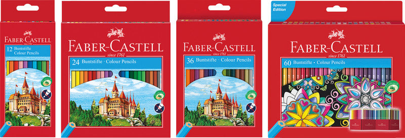 Faber-Castell Buntstifte – 12 Farben, im Kartonetui, Ø 2,8 mm, sechskantig, FSC