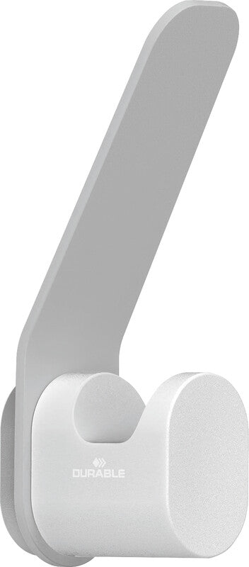 Durable Haken – Aluminium – grau – 23,5 × 92 × 37 mm