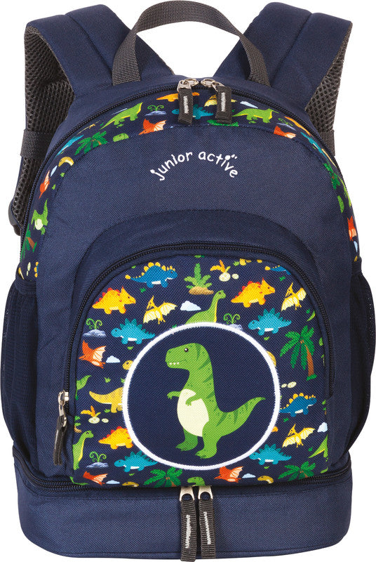 Fabrizio Kindergartenrucksack Junior Active – Dino – Dunkelblau