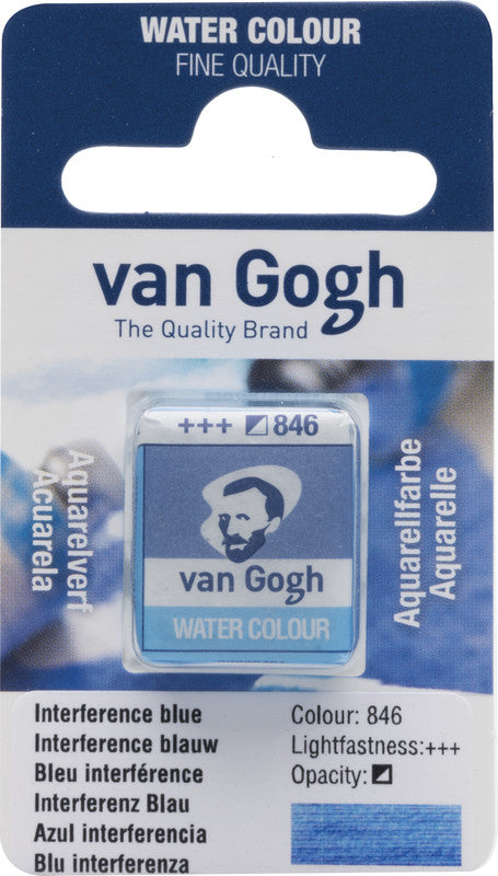 Van Gogh – Interferenzfarben – Aquarellfarbe – Blau