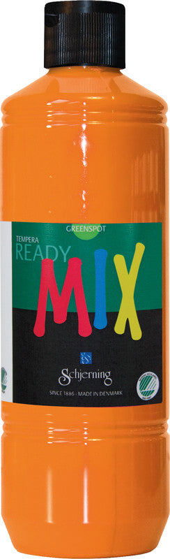 Schjerning Greenspot Ready Mix – Gouache – Orange, 500 ml, für Papier, Karton & Holz