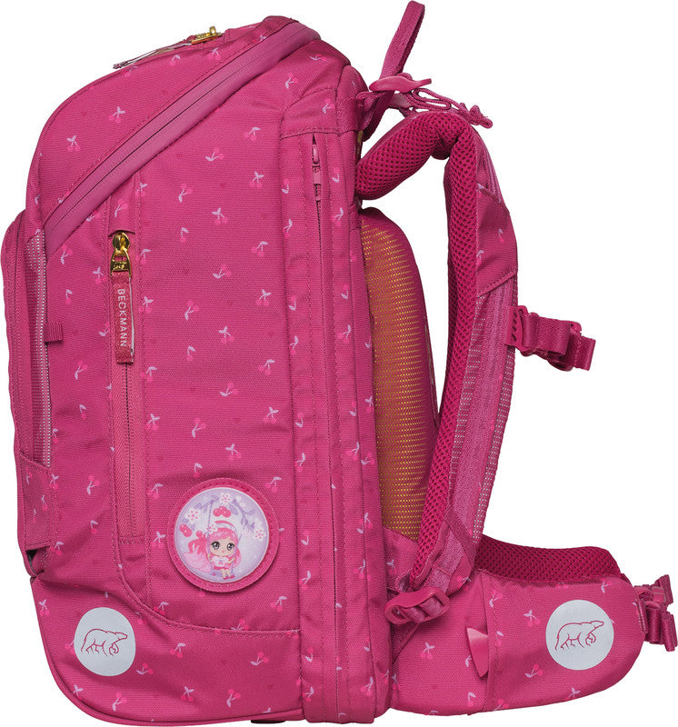 Beckmann Schulrucksack – Active Air Flx – Cherry – Recycelte Materialien