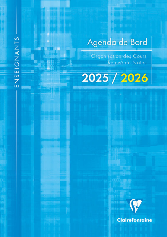 Clairefontaine Wochenplaner – 1 Woche/2 Seiten, geheftet, A4, Aug–Jul, 2025/2026, sortiert, PEFC