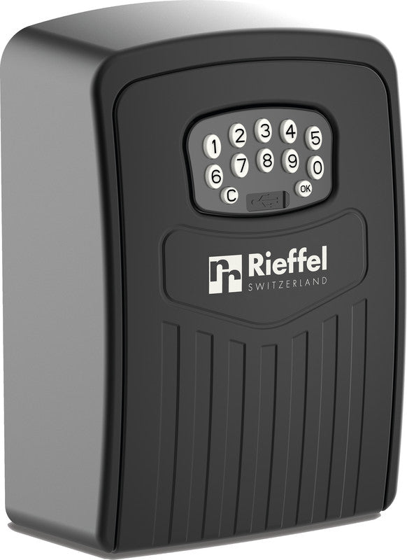 Rieffel Schlüsseldepot KSB-25 E B, 2 Haken, Elektronikschloss (Bluetooth/App) – Wandmontage