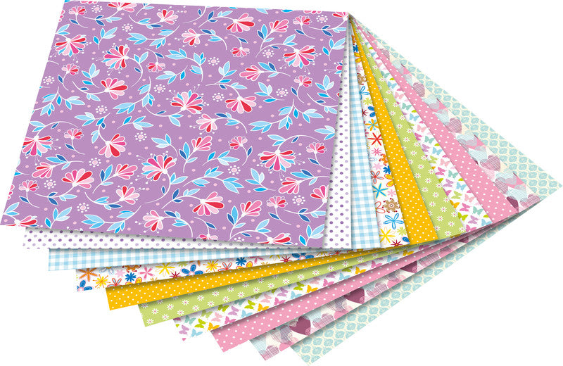 Folia Faltblätter – 150 × 150 mm – 80 g/m² – sortiert – 50 Blatt