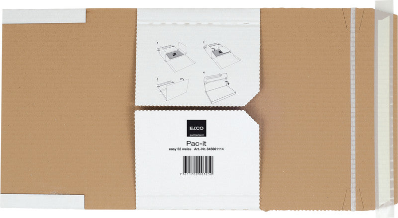 Elco pac-it EASY Versandverpackung, weiss – 280 × 170 × 71 mm