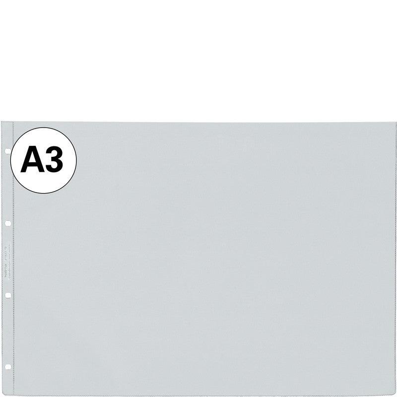 Kolma Sichtmappe A3 – transparent, Kunststoff, glänzend, 100 µm, 10er-Pack