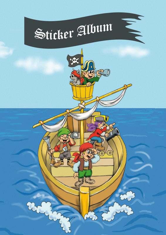 HERMA Stickeralbum Piratenabenteuer – A5, 16 Seiten, Spezialpapier