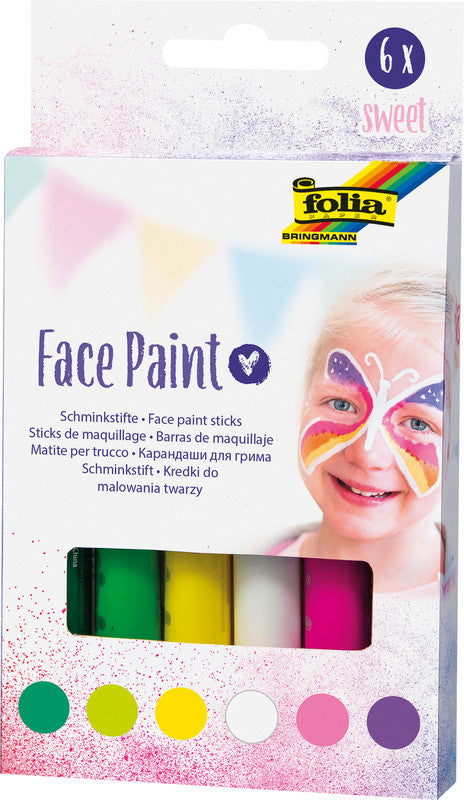 Folia Schminkstifte – Set – 6 Farben