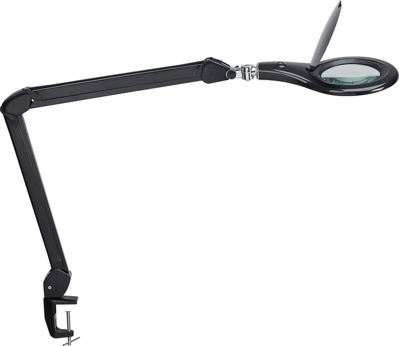 MAUL Makro – Leuchtlupe – 1,75× – Ø 127 mm – mit LED – Klemmfuss