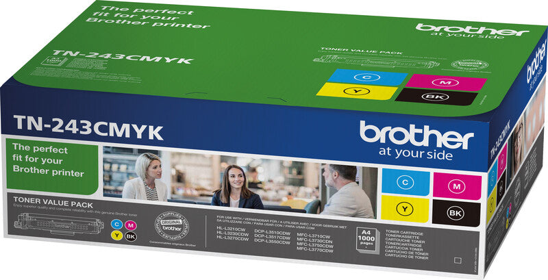 Brother Toner-Multipack – BK/C/M/Y, 1000 Seiten