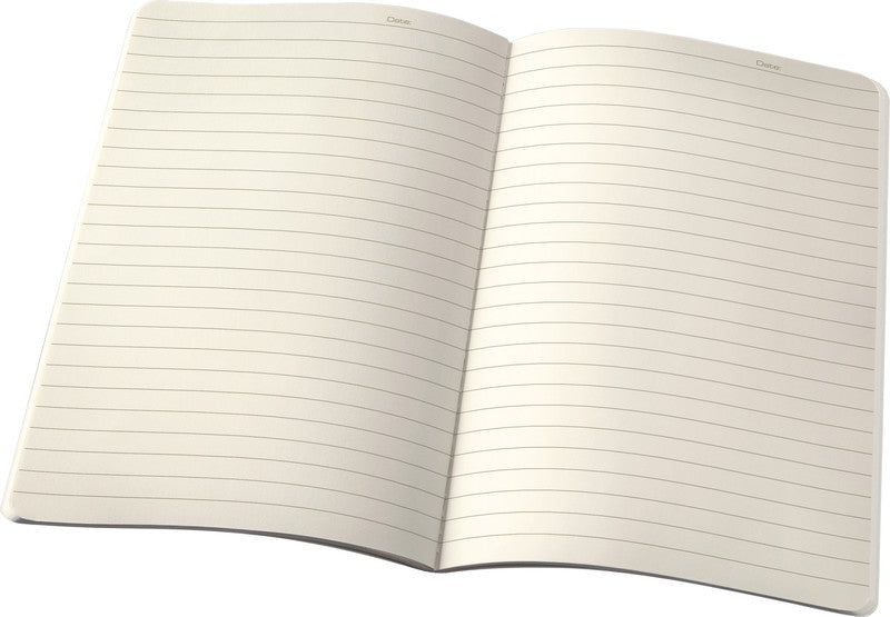 Sigel Notizheft, 93 × 140 mm, liniert, Fadenheftung, Softcover, 64 Seiten, 80 g/m² – schwarz