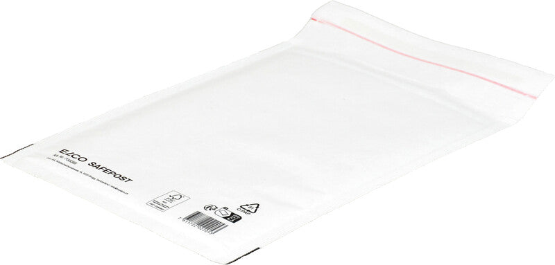 Elco Luftpolstertasche – 180 × 260 mm, weiss, selbstklebend