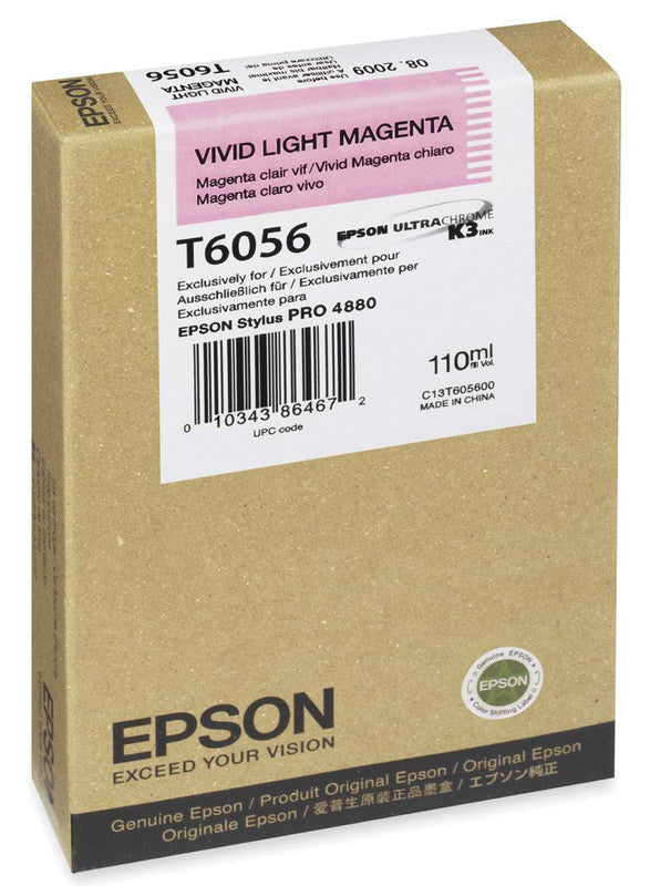 Epson Tintenpatrone T605, Magenta, 110 ml – für Tintenstrahldrucker und Multifunktionsgeräte