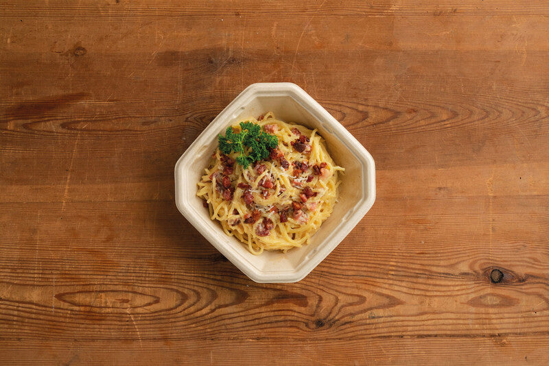 Duni Take-away-Box Octabagasse, Bagasse (Zuckerrohr) – 650 ml 183 × 183 × 165 mm – kompostierbar – 50 Stk.