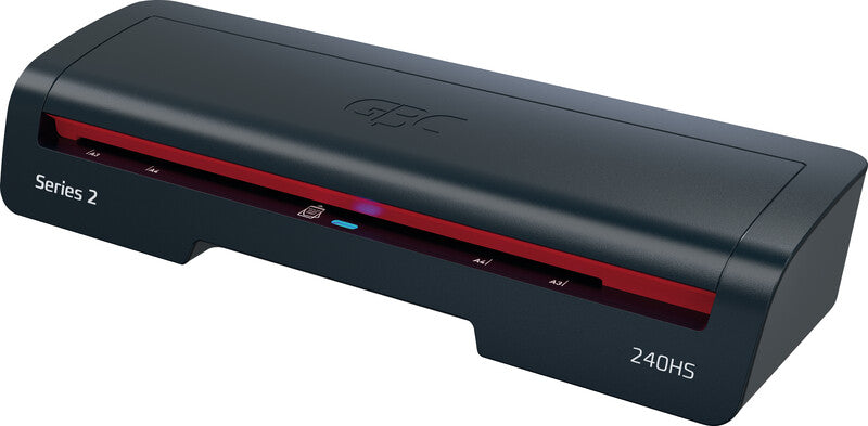 GBC 240HS Laminiergerät A3 – 2-Rollen, 75–125 µm, 2 Min. Aufheizzeit, 500 mm/min, schwarz
