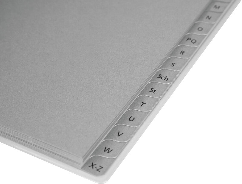 Biella Sammelmappe für A4, Karton, Schwarz, mit Leinwandrücken