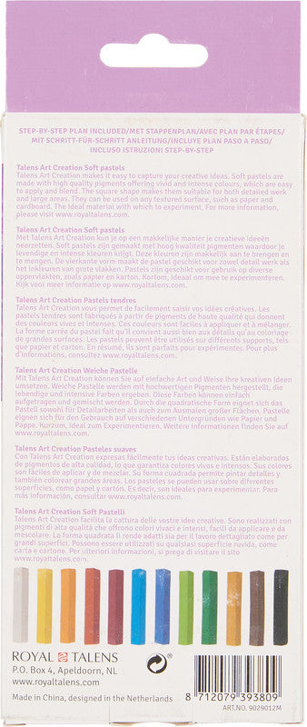Talens Soft Pastelle – 12 Stk., Kartonetui