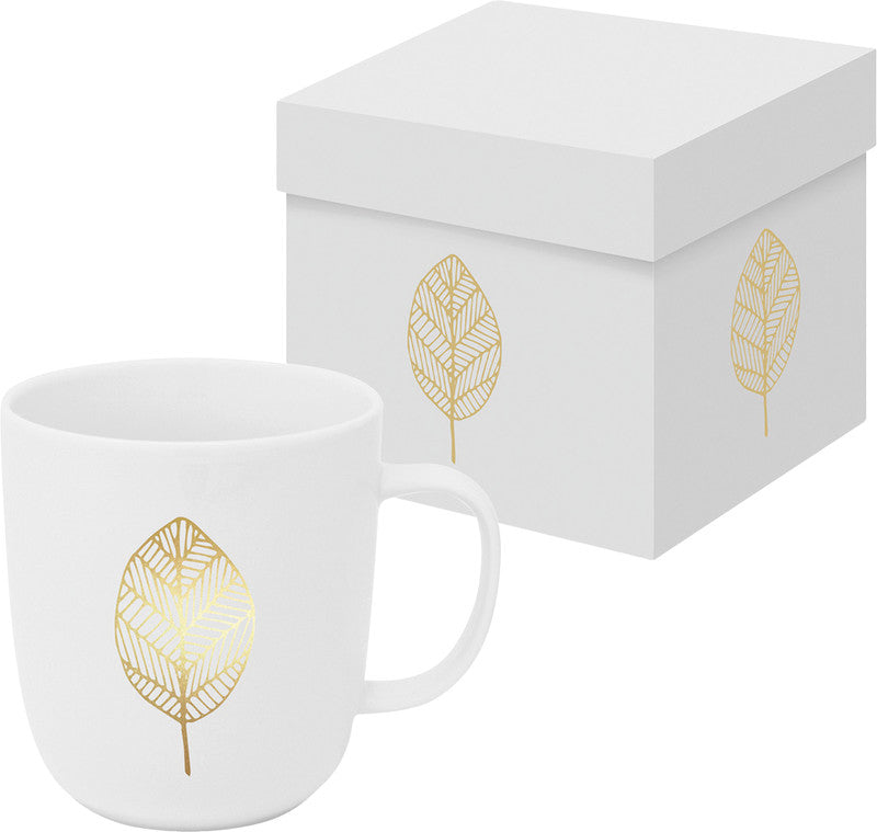 Ppd Trend Pure Weihnachten Gold Tasse – 0,40 l, Porzellan, Mehrfarbig