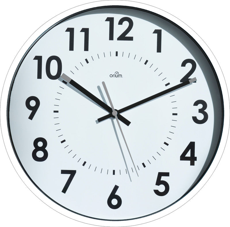 Orium by cep Orium Wanduhr – Ø 30 cm, weiss, Kunststoff, lautlos