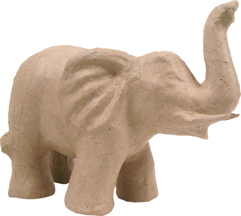 Décopatch Pappmaché-Figur Elefant – 120 × 170 × 120 mm – Braun – 1 Stk.