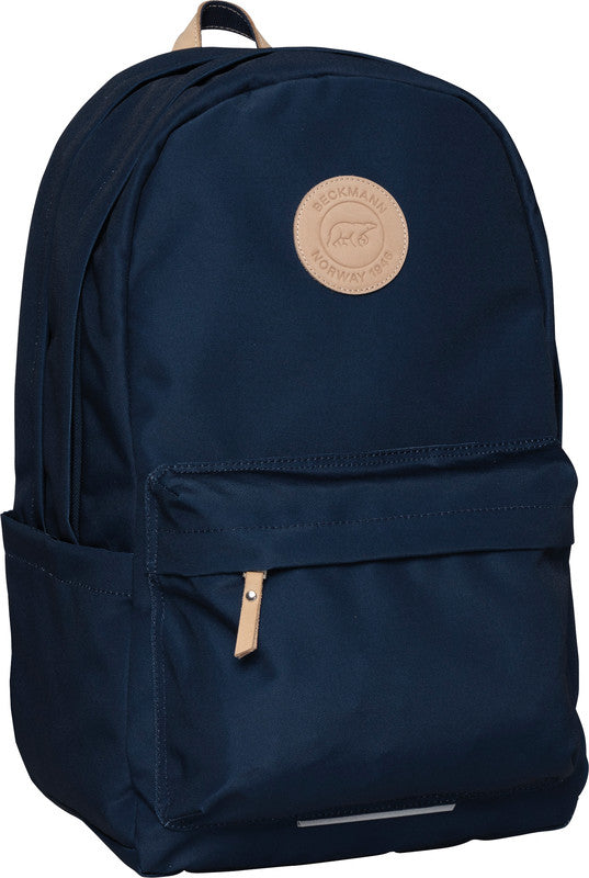 Beckmann Rucksack City – Mountain Blue – dunkelblau – aus recycelten PET-Flaschen