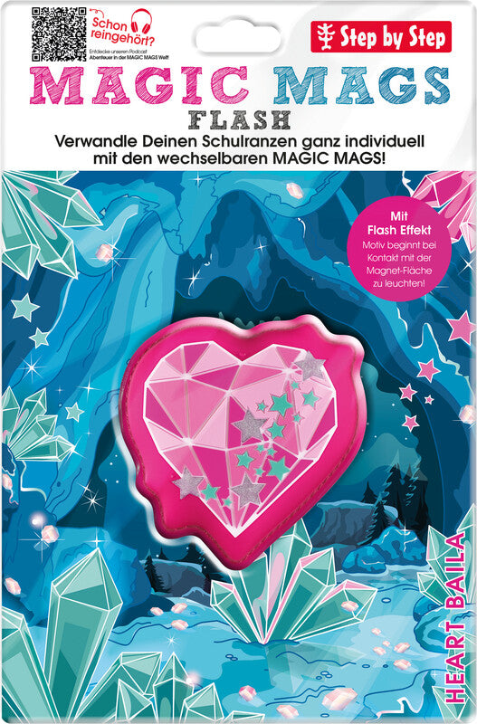 Step by Step Magic Mags Magnet-Applikation Flash – Heart Baila – für Cloud, Space, 2in1 Plus und andere