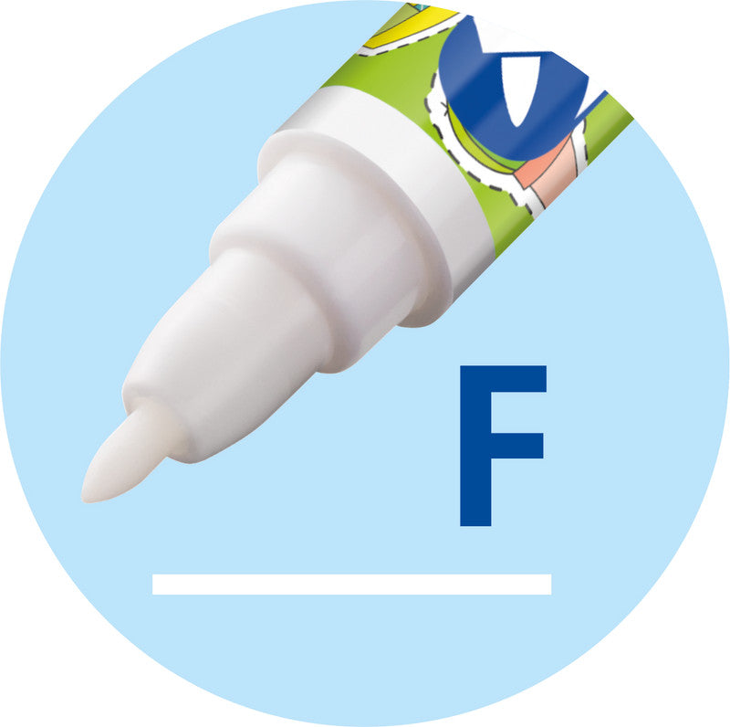 Pelikan Super Pirat Tintenlöscher – fein, blau, für Linkshänder, Packung, 50 Stk.
