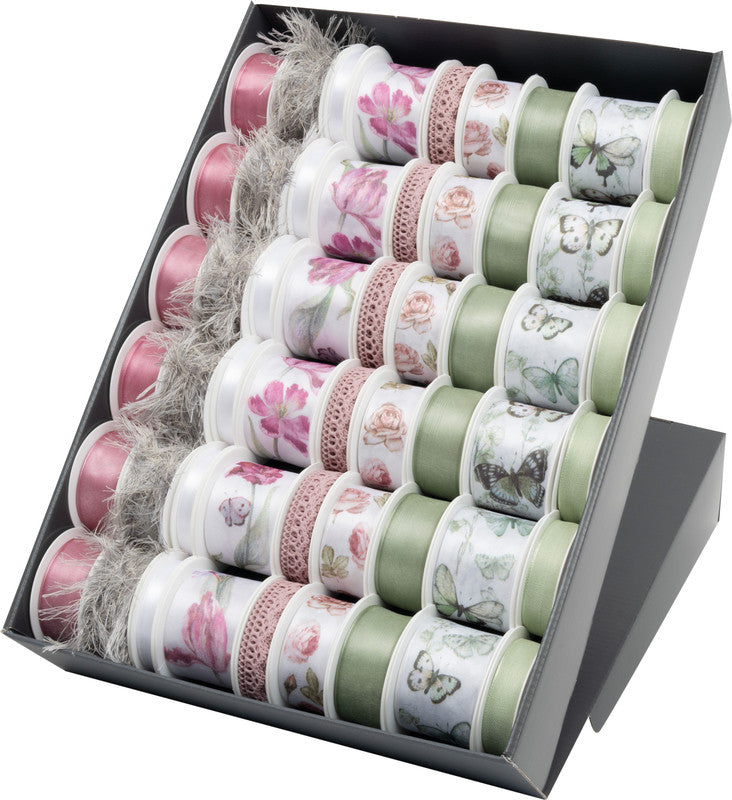Goldina Geschenkband – Frühling (Soft Pastell) – Kunststoff, sortiert