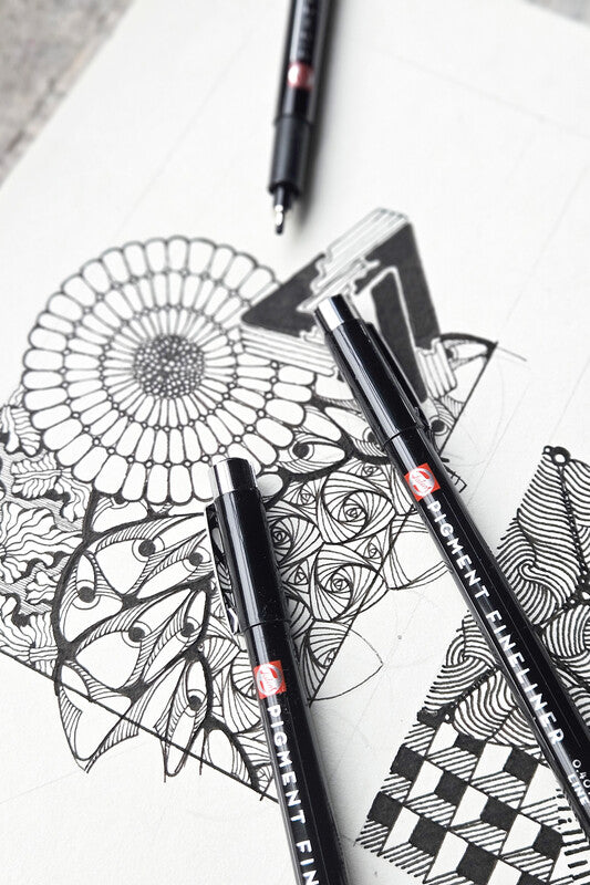 Talens Fineliner – 3er-Set – Schwarz – Wasserfest