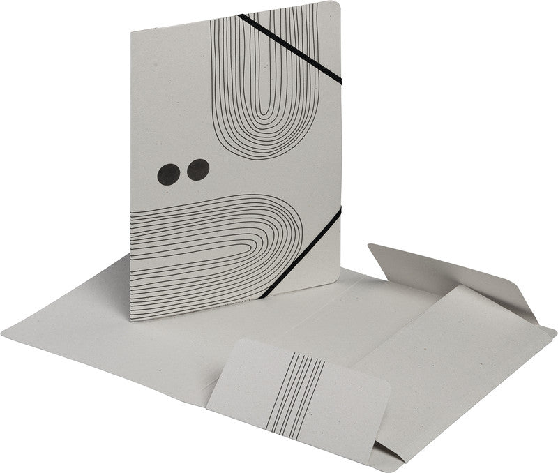 Pagna Sammelmappe, für A4, Karton, mehrfarbig, mit Gummizug