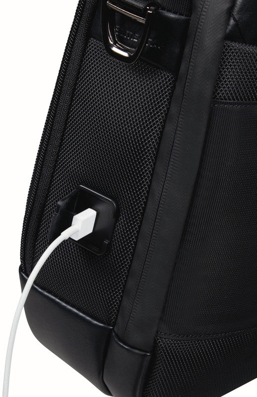 Samsonite Spectrolite 3.0 Notebook-Tasche – 12 l, Aufsteckfunktion, USB-Port, Polyester, Schwarz